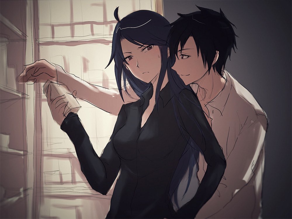 “This is why i love my parents very much~~” <a href="/ArbiterOfWrath/">Ryuko Kamine</a> and <a href="/CrimsonQBlossom/">Sara...</a> 

(Btw cuz both of my parents are now pseudo servants this could be a good fit how they look like when they are humans ;) )