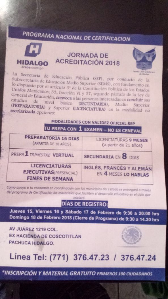 CECyTEHgopoxin's tweet photo. AVISO: Plantel @CECyTEHgopoxin comunica al público en general que por instrucciones de la Secretaría de Educación Pública Hidalgo #SEPHidalgo, se les informa que la circular de este documento es #TOTALMENTEFALSO, no hacer caso https://t.co/cdCgL2wpFy