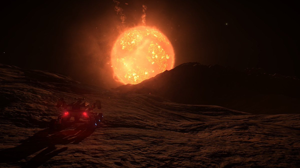 EDSC0M's tweet photo. Attention ça chauffe un peux sur cette planète #EliteDangerous #RoadToRaxxla https://t.co/PKOp0161E0