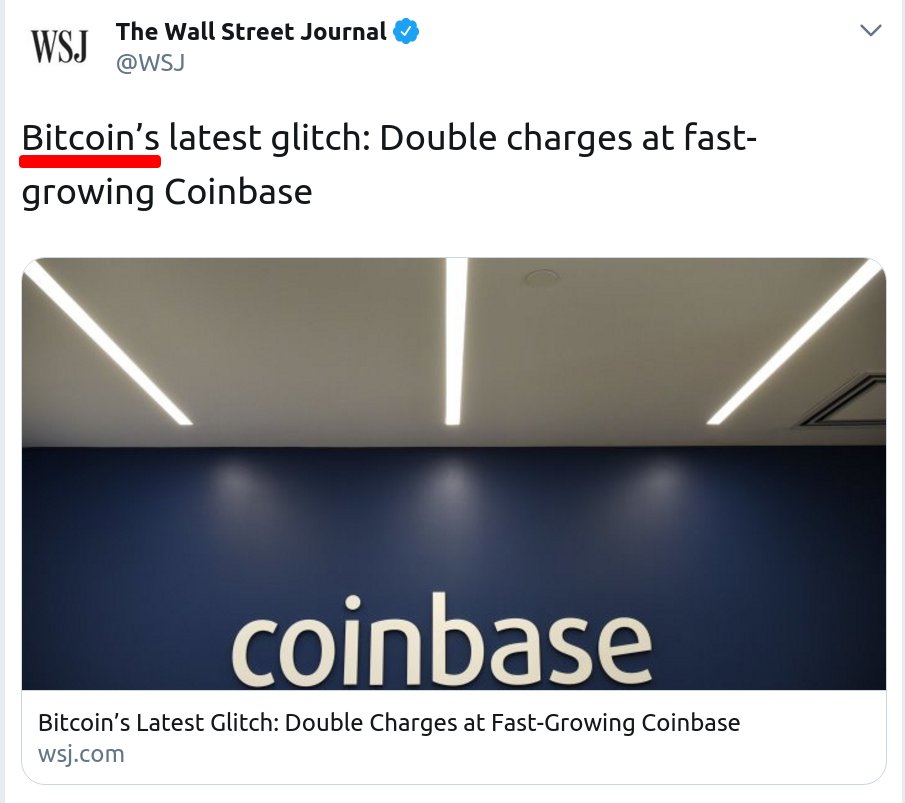 The Wall Street Journal is staffed by liars; it is impossible that they are this stupid, thinking that double charging (the fundamental problem that Bitcoin solves) is attributable to Bitcoin. They think you're stupid, and have total contempt for you. 100% FAKE NEWS LIARS.