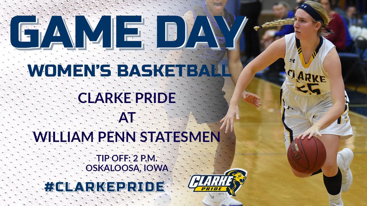 ClarkeAthletics's tweet photo. Coach Courtney Boyd's squad takes on @WPUAthletics today in @HeartSportsNews action. 2 p.m. tip-off.  Live: https://t.co/mKx0S57ppF https://t.co/j6sbaX8DfT