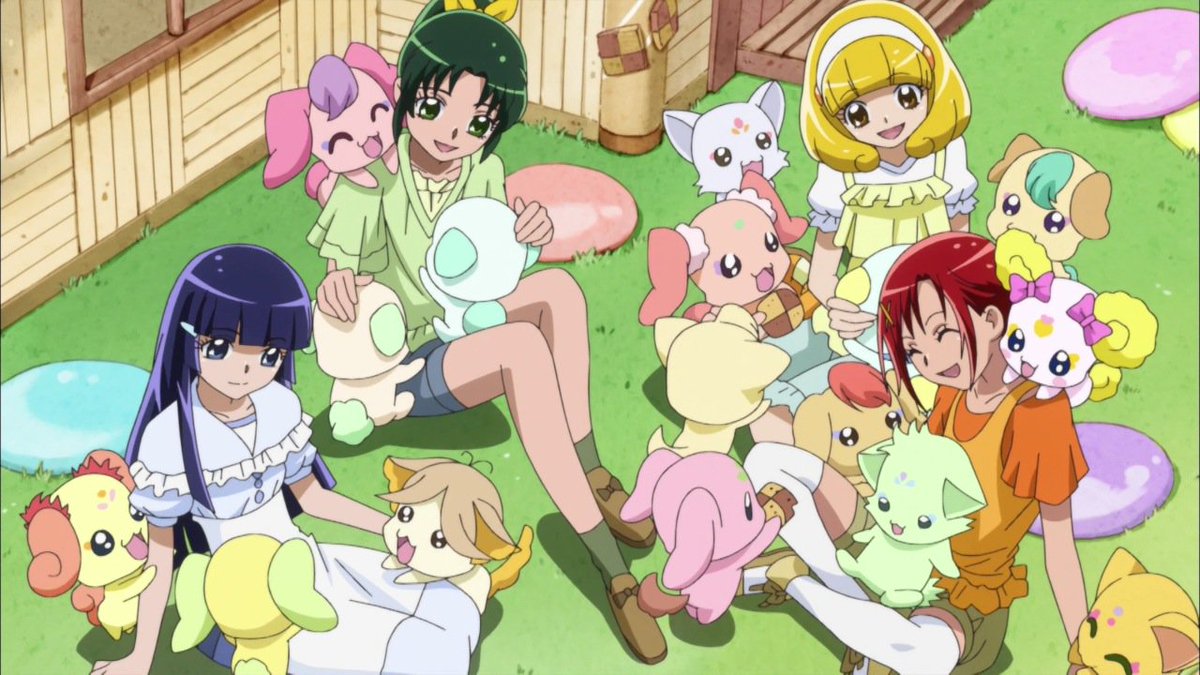 Hetax Film スマイルプリキュア第24話 をbdにて再見 前回の壮絶な戦いから一転 キャンディの故郷であるメルヘンランドに赴いたプリキュアさん御一行 ポップの術でさっそく二頭身の妖精キャラになるというのがいかにもスマプリらしいですな そして