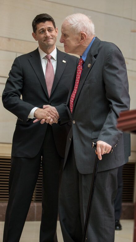 SpeakerRyan's tweet photo. 45 years ago this week, Sam Johnson came home after 7 years as a POW at the Hanoi Hilton. For Sam and all our POWs, America will forever be grateful for your bravery and sacrifice. https://t.co/KhM70ItWnJ