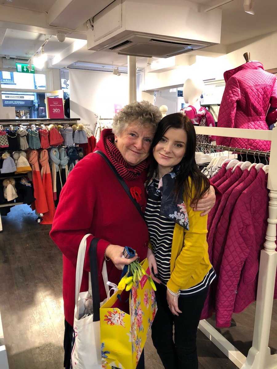 JoulesYorkStore's tweet photo. We’ve even had happy tears today in @JoulesYorkStore, we meet so many lovely people everyday it’s amazing to let them know just how special they are to us thank you from Jenna and all of our Team @JoulesYorkStore #hapytears #SmileSATURDAY #RandomActsOfKindnessDay #RAOK https://t.co/YNW3I5bwhn