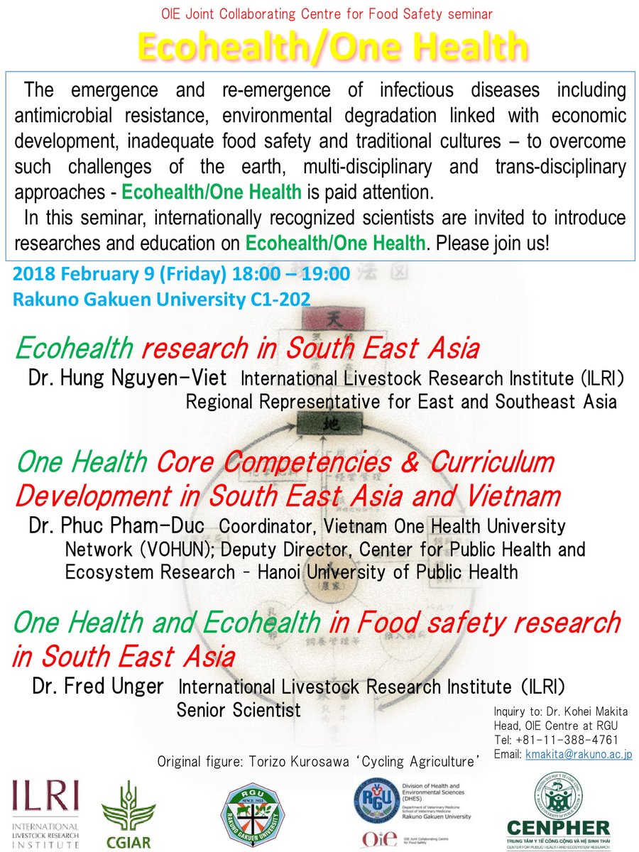 EcoHealthSEA's tweet photo. #ecohealth #onehealth promoted in Japan university. Read more at https://t.co/ElzeqUu2Im @hung_cenpher https://t.co/lik4tNi7FI