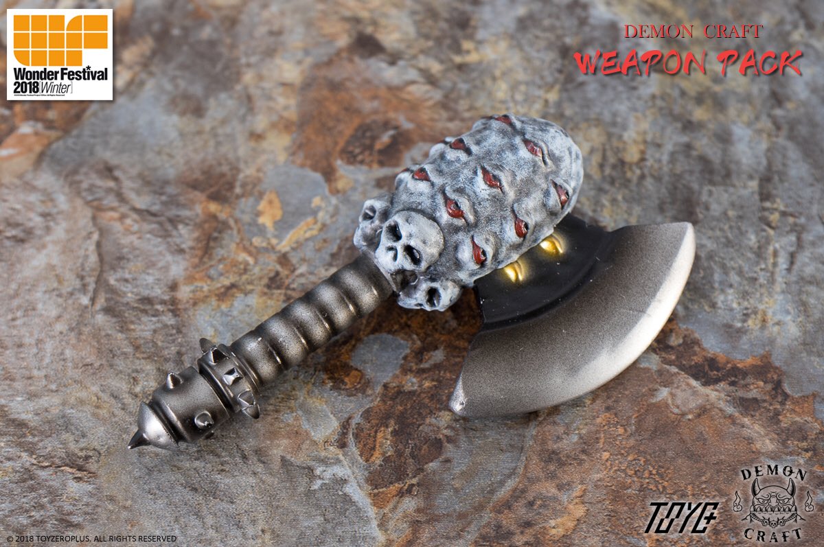 TOY_ZERO_PLUS's tweet photo. 匠鬼シリーズ用の武器パックがWF 2018[冬]先行販売します！4種類の武器パーツランダム封入します。絶対に見逃すな！
匠鬼．武器パック
価格: 1760円/PACK
WF 2018[W] - TOY0+ のブース: 5-07-10
#toyzeroplus #demoncraft #匠鬼 #weaponpack #武器パック #武器包 #wonderfestival #wf2018 #wf2018w https://t.co/Jw08Ok4QlS