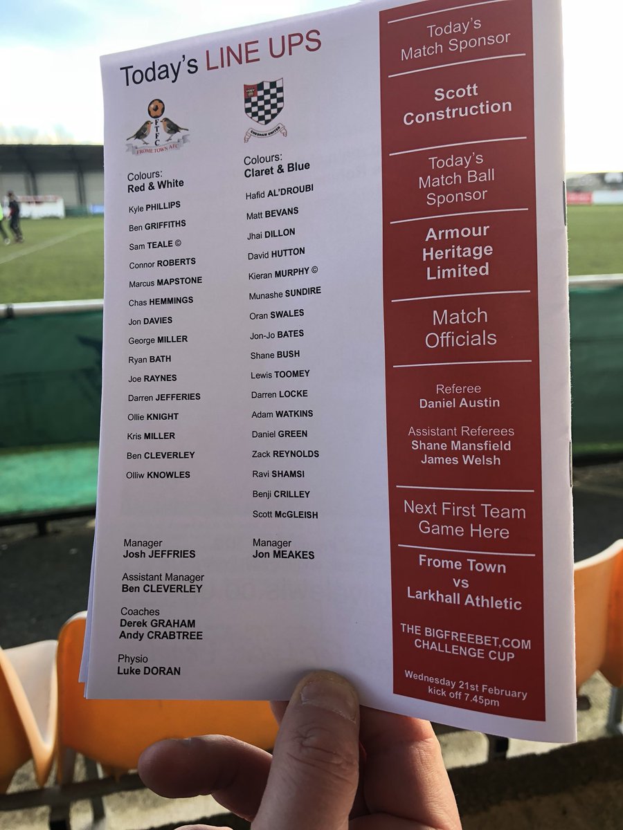 Armourheritage's tweet photo. Excited to be match ball sponsors on a sunny afternoon @frometownfc  #coyr #NonLeague https://t.co/fE4nFgxAwR