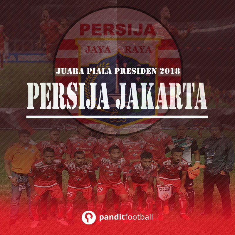 panditfootball's tweet photo. Pertandingan berakhir: Persija Jakarta 3-0 Bali United.

Selamat untuk Persija, berhasil menjadi juara #PialaPresiden https://t.co/ChcVCjE9Lo