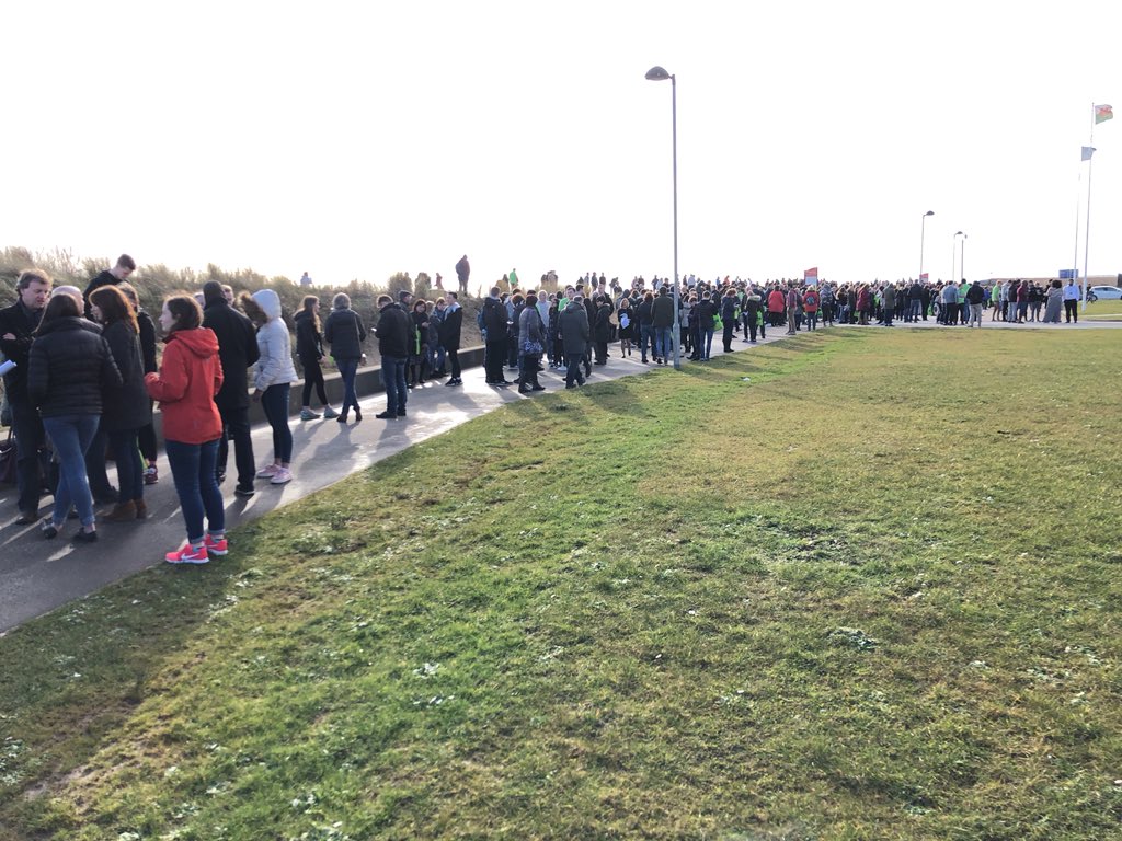 SwanseaEEE's tweet photo. @BBCRadioWales Open Day at Bay Campus in Swansea. All buildings evacuated. #studyEee #earthquake https://t.co/3xeQAM2mjn