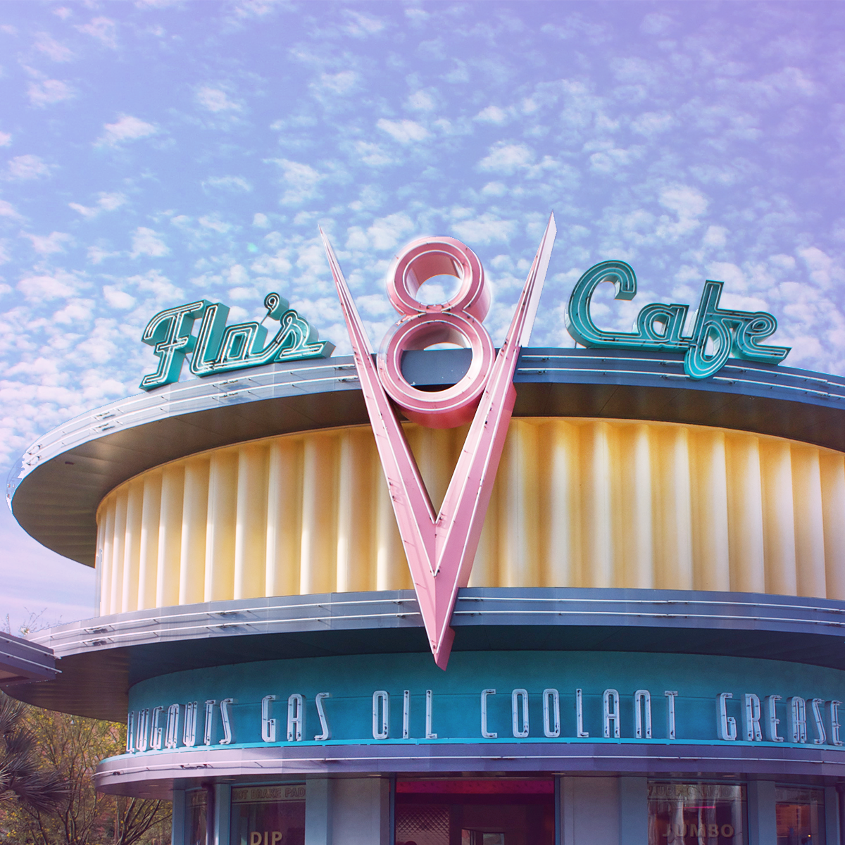 zipadsayidodah's tweet photo. "Do you think they have V8 juice?"
.
#flosv8cafe #carsland #flosdiner #DCA #CaliforniaAdventure #disneyland #disneyigers #disneyarchitecture #1950s #retro https://t.co/tfRz0JS4fH