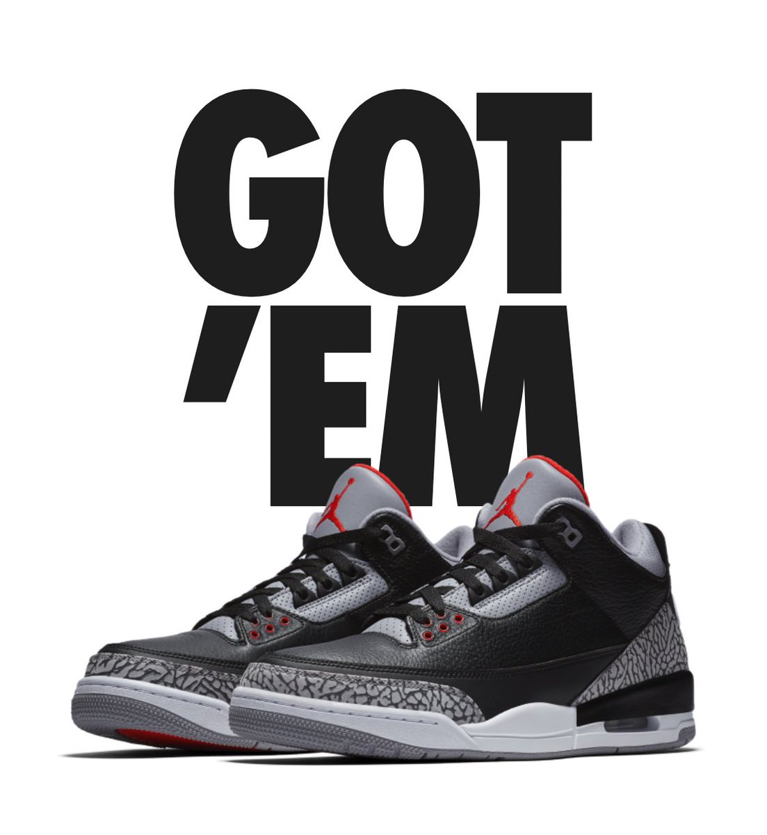 The Air Jordan 3 Retro OG is yours.  So happy to get these! One of my favorite shoes!