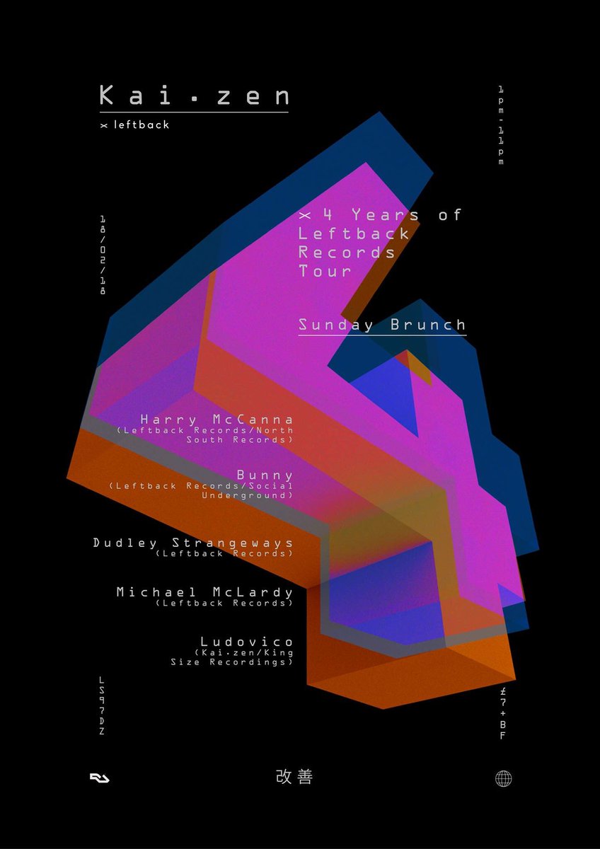 Leftback (@leftbackrecords) on Twitter photo Weāre taking a solid crew to Leeds tomorrow for part 1 of our 4th birthday celebrations. Day party vibes with <a href="/KaizenLeeds/">KaiĀ·zen Leeds</a>. Weāre taking a solid crew to Leeds tomorrow for part 1 of our 4th birthday celebrations. Day party vibes with <a href="/KaizenLeeds/">KaiĀ·zen Leeds</a>.