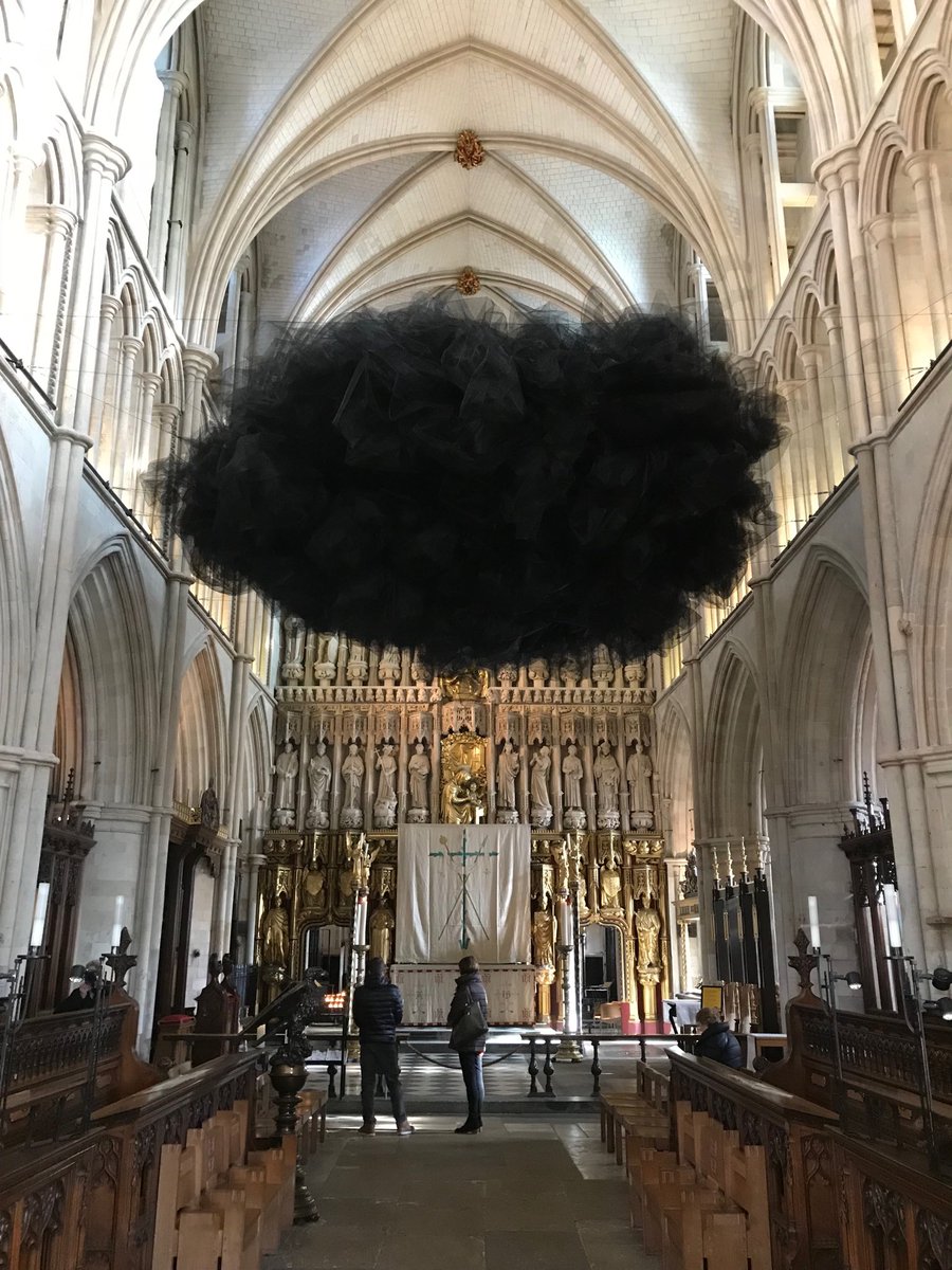 Lowering ‘Doubt’ <a href="/SusieMacmurray/">Susie MacMurray</a> <a href="/Southwarkcathed/">Southwark Cathedral</a>