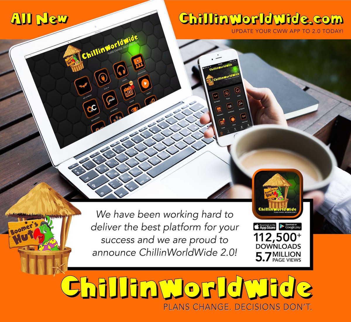 ChillinWW's tweet photo. Boomer Update: The All New Redesign ChillinWorldWide is now live.

We have been working hard to deliver the best platform for your success and we are proud to announce ChillinWorldWide 2.0!

https://t.co/ms4f5NBdM3

Spread the word with your Teams &amp; Get your App Updated Today! https://t.co/SP9QyTa29U