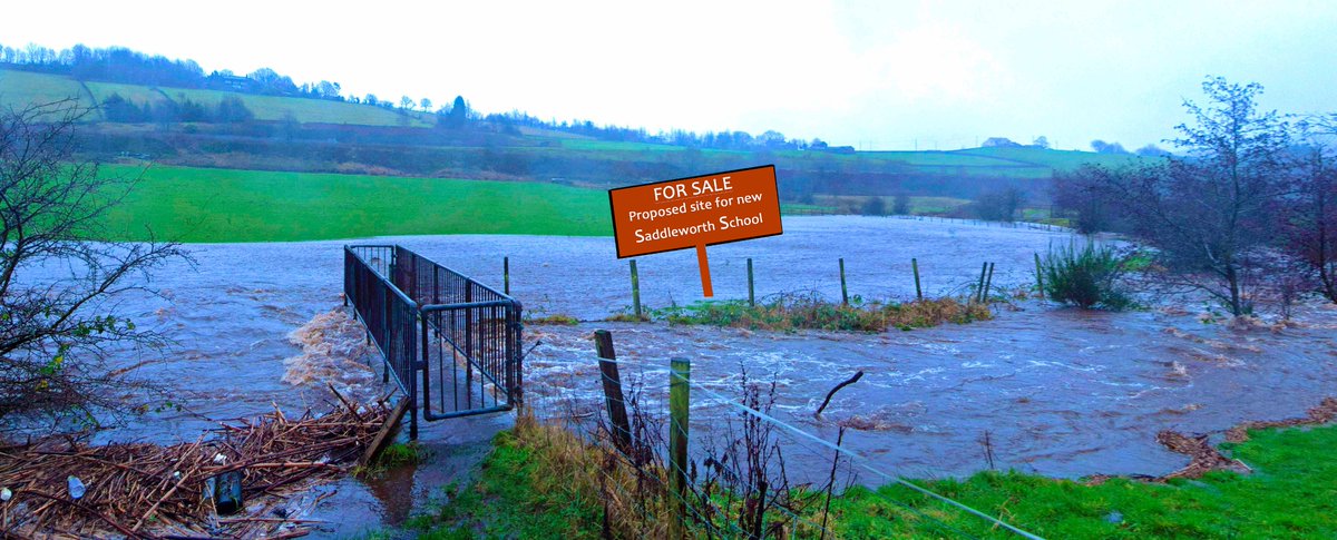 SaveDiggle's tweet image. 'Environment bosses refuse to support the proposals to move Saddleworth School to a site in Diggle because of flooding fears.'

manchestereveningnews.co.uk/news/greater-m…

Have a look at this recent pic featuring part of the proposed school site identified in the planning app for sports pitches: