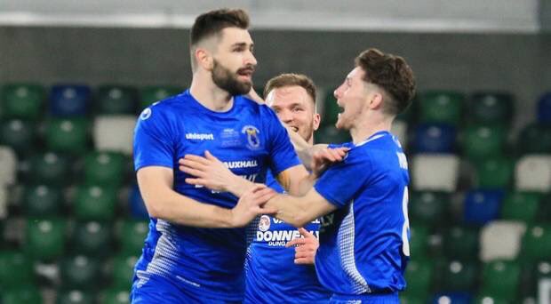 DgnSwifts's tweet image. We are the Champions!!! First ever Senior Cup in out History and boy do we deserve it. 
Swifts 3-1 @BallymenaUnited
Goals from: Ryan Mayse  2 &amp;amp; Cormac Burke #Swifts #BetMcLeanCup 💙 ⚽️ 👍🏼