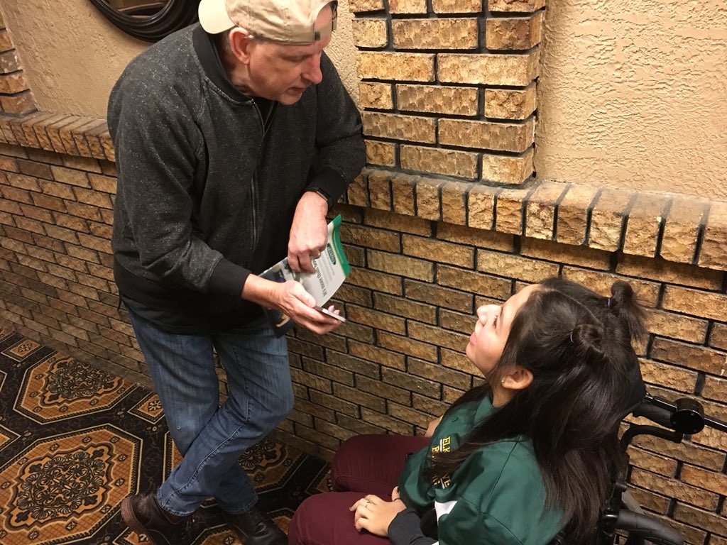 Sonia getting interviewed by the media after her 3rd place state finish!! #WeAreEG