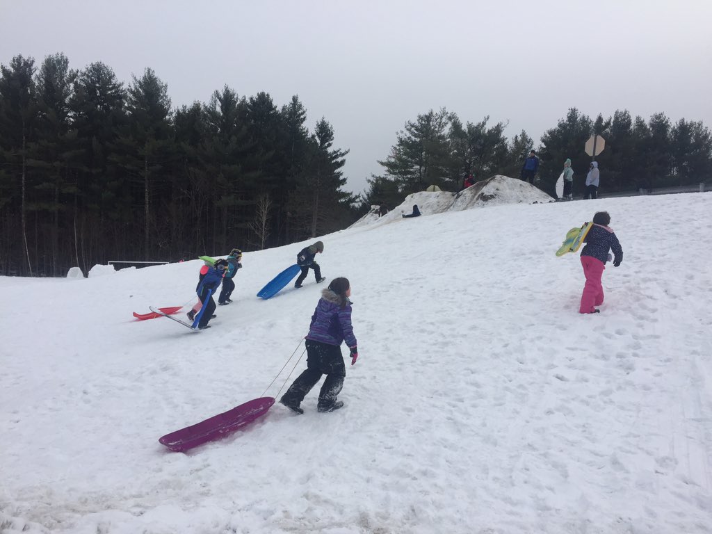 SheldonSchoolVT's tweet photo. #SheldonBear Sledding Party! #winterfun #snow #healthykids https://t.co/77MnQjSpg4