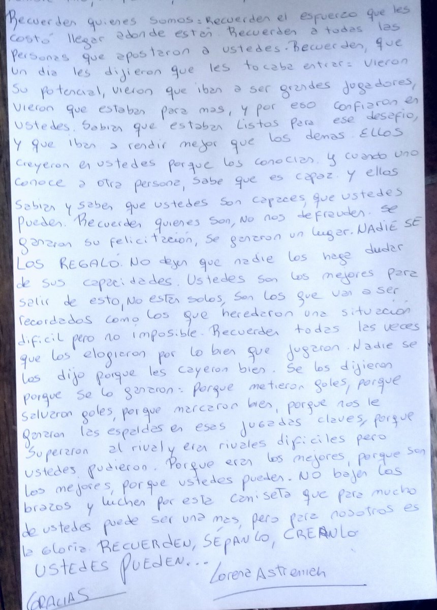 loreastremich's tweet photo. Creo que la motivacion es la mejor herramienta que un hincha puede darles a sus jugadores...
Vamos con temperley en primera....nada esta perdido....RECUERDEN,SEPANLO,CREANLO!!!!! https://t.co/bhhM6iK14Z