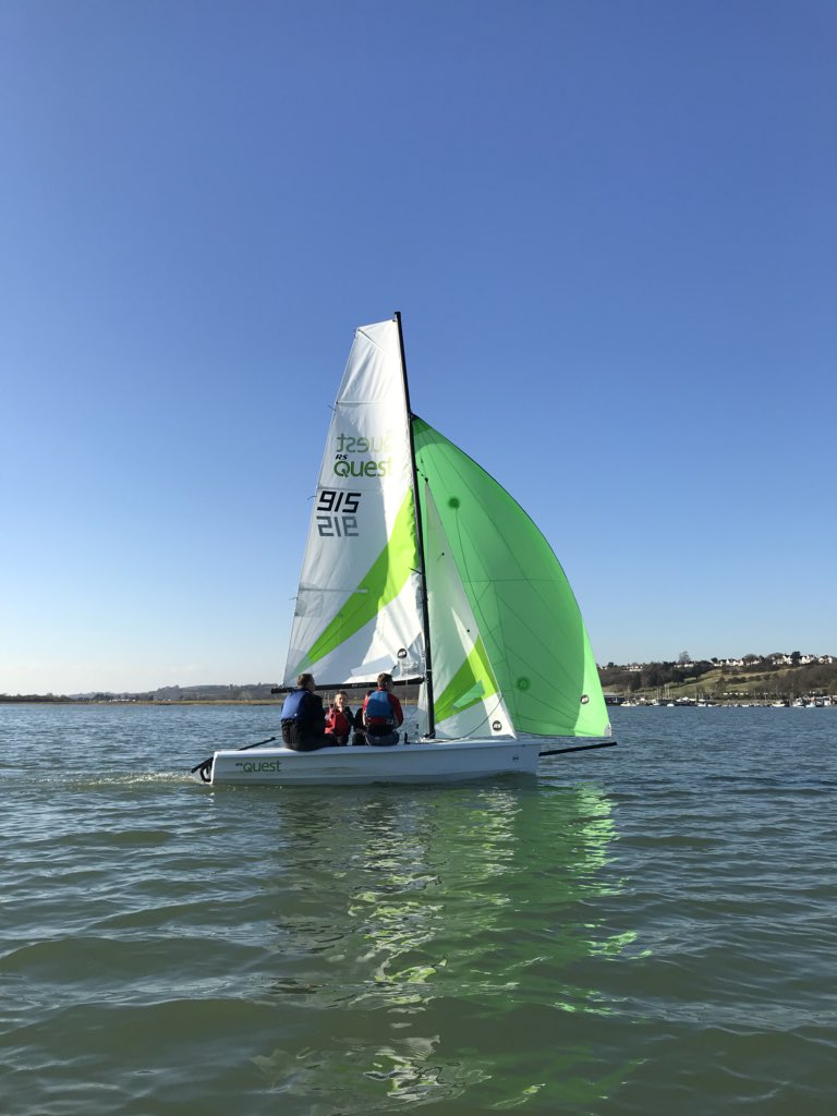 3rdChalkwellBay's tweet photo. First sail of the season, and the #Scouts first chance to test out our new #RSQuest fleet.
#EverydayAdventure #iScout https://t.co/G4QnVd7N4F
