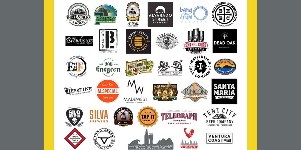 CCCraftBeerFest's tweet photo. Props to the Central Coast guild breweries who'll be joining us at the Central Coast Craft Beer Fest, including breweries from Ventura, Santa Barbara, San Luis Obispo, and Monterey counties. Taste their beers all in one place! https://t.co/XnrLyJEhQB #CCCraftBeerFest #CCBeerWeek https://t.co/wEszMAVGQk