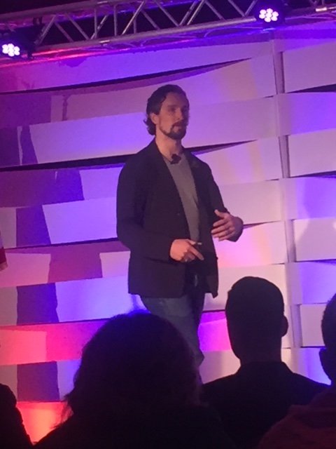 writerjill's tweet photo. At #VetEDGE I've been impressed with the number of veteran entrepreneurs w/progressive social goals. They volunteered to serve their country &amp; now serve the world through their businesses. #MattGriffin @combatflipflops is a prime example #businessoverbullets https://t.co/FskdOBe6QW