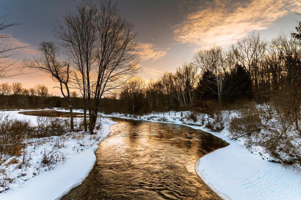 Explore parks in Mt. Pleasant to capture serene scenes like this one, taken along the Chippewa River. 📸: <a href="/ozanichm/">Matthew Casey</a> #PureMichiganWinter <a href="/MtPleasantCVB/">Mount Pleasant CVB</a>