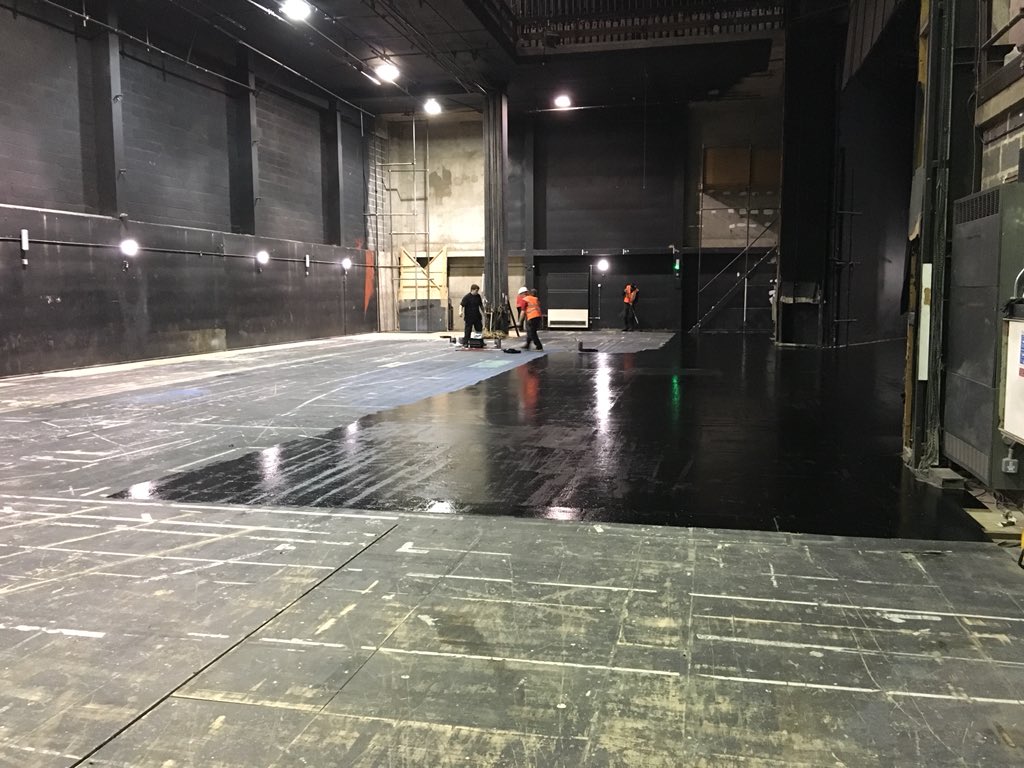 Leicester_HT's tweet photo. Time to paint the stage for the first time in over 11 years https://t.co/umRTbs8Mf4