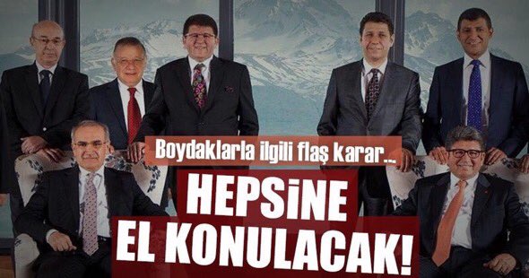 EMeryemYaman's tweet photo. 180 devlet nişanlı
14.000 kişiye iş veren
15 yıllık vergi rekortmeni
BOYDAK Kardeşler terörden tutuklanmıştı
Yetmedi
Mallarına kayyım atandı
Yetmedi
Şimdi Ailelerini tutukluyorlar

BuUtanç SizeYeter
@cbabdullahgul https://t.co/bWBostWcxG