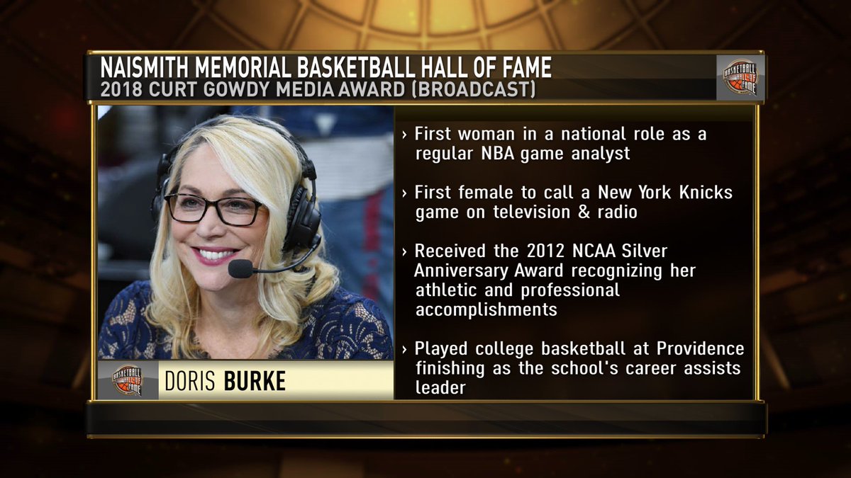 #NBA 👉 RT Hoophall: Congratulations to 2018 Curt Gowdy Media Award Winner heydb. 🎙 #GowdyAward