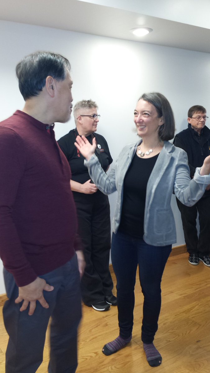 Happy to welcome @juliedabrusin to our grand opening @torontotaichi  meeting our @shifuandyjames #LunarNewYear