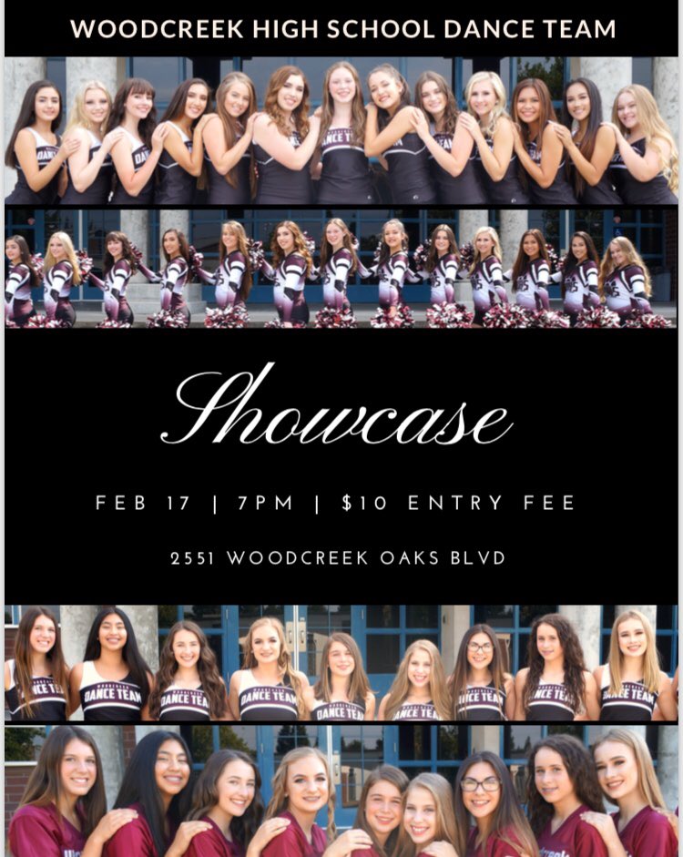 abbygreeno_'s tweet photo. Come out and see the Woodcreek Dance Team Showcase tonight @ 7!! $10 at the door!❤️🌹 https://t.co/9XtEQ0GUwG