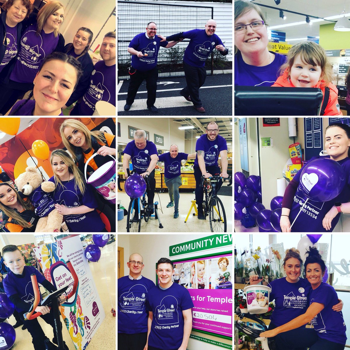 TescoIrl's tweet photo. Thanks to all of our colleagues and customers for helping us to celebrate extending our partnership with Temple Street to the end of 2019. Our goal is to raise €5million in 5 years to help the hospital to buy crucial medical equipment. #Tesco4TempleSt https://t.co/uywbOIRGku