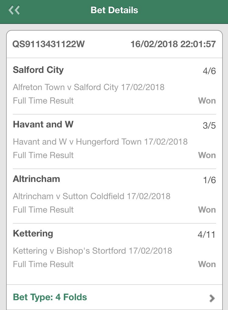 AccaDooBets's tweet image. AccaBOOM BOOM! 

⚽️ 3.2/1 Non-League acca ✅ 
⚽️ 7.5/1 BTTS acca ✅ 

Just need Valencia for the Tip of the Day to come in 🙏🏻

#freedailytips #footytips