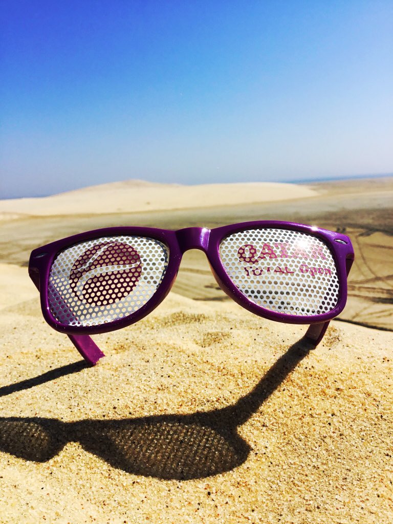 #desert #qatardesert #sunglasses #qatartotalopen #qatartotalopen2018 #sanddunes #gulfsea @qatartennis <a href="/WTA/">wta</a>