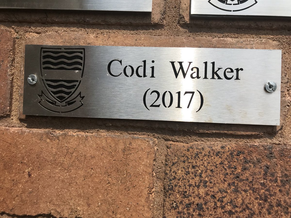 jeppeboys's tweet photo. It was an honour to have the family of Codi Walker as our VIP guests at the U14 Basketball tournament today. The boys played the game against KES in his honour and memory and officially unveiled his memorial plaque before the game. #RIPCodi https://t.co/Qe7mPA4NAW