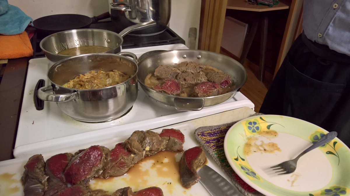 <a href="/SpymsSk/">SPymS</a> miehet kokkaa #hirvensisäfile #kerma #voi #mustatorvisieni