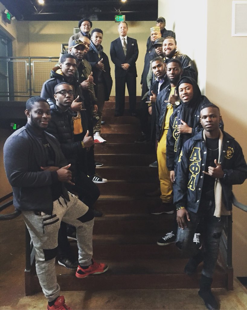 MuRhoAlphas's tweet image. The Mu Rho Chapter of Alpha Phi Alpha Fraternity, Inc. would like to thank the Senator Theater and those who helped make this viewing a great experience! Can't wait to see you all tonight at New Black City in the West Village Ballrooms, doors open at 6:30PM!