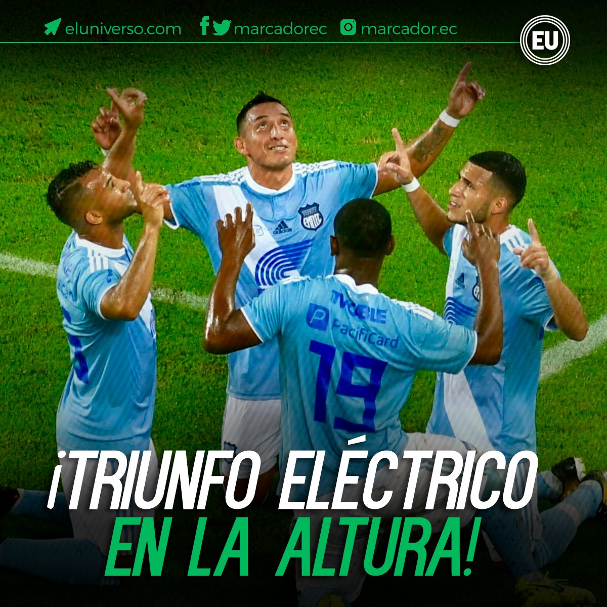 marcadorec's tweet photo. ¡FINAL! #Emelec se impone 1-2 ante #ElNacional y comienza con buen pie la defensa de la corona. https://t.co/tXYr9stqNU https://t.co/RGaOcizY7Q