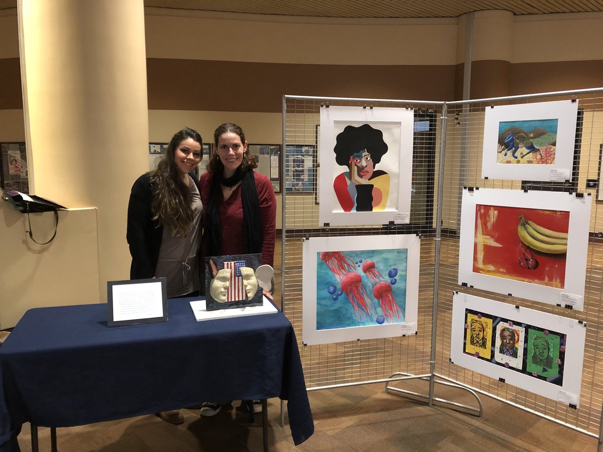 shepardArtAPS's tweet photo. North Cluster of APS representing at Capitol Art Exhibit! Phenomenal work by middle &amp; high school students. Come see &amp; support art education! #APSarts #artedmatters @sara_womack @raelf25 @mslandersart @APSNAWarriors @CarstarphenMJ https://t.co/nDqAVKMjLq