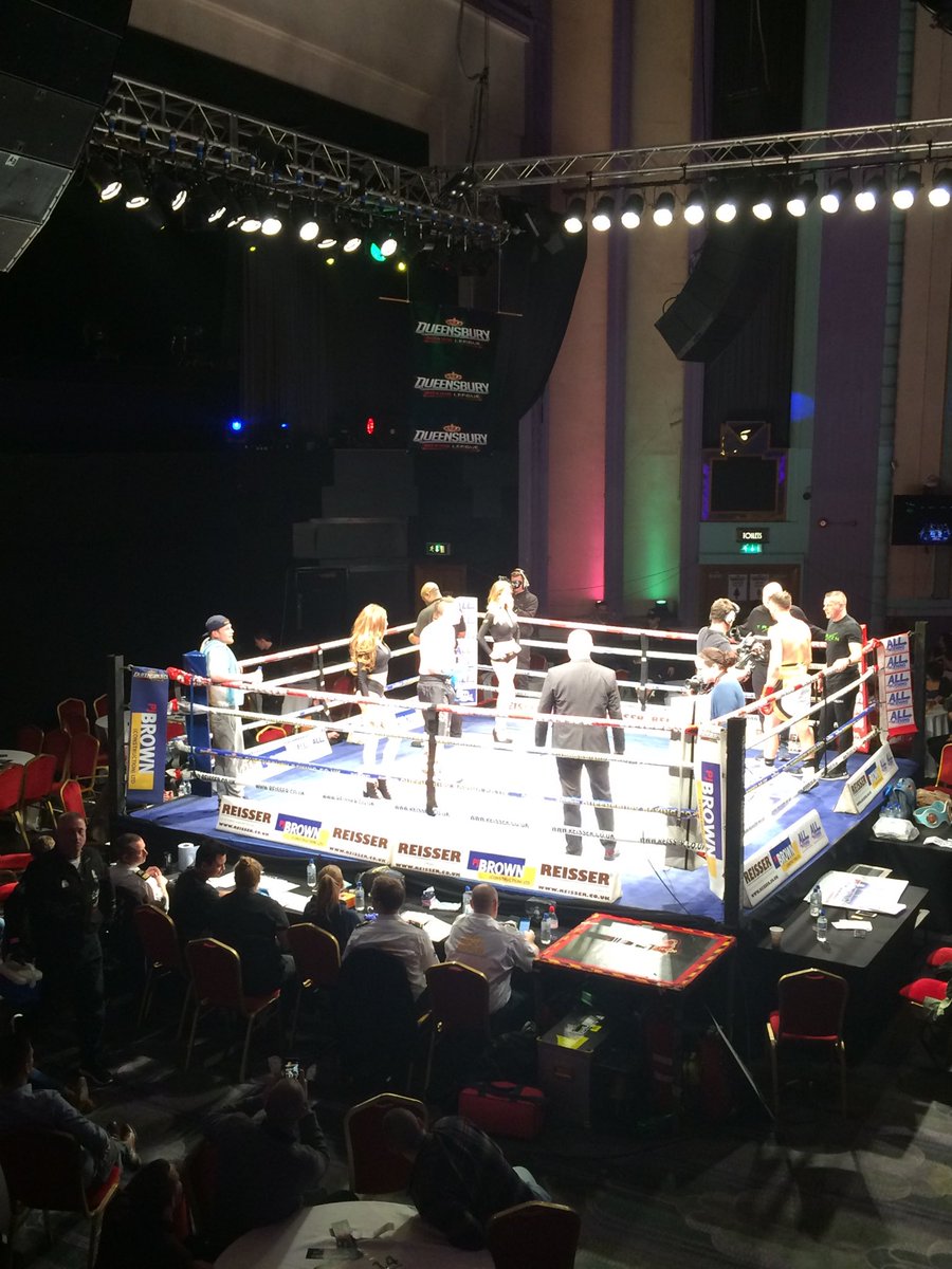 TroxyLondon's tweet photo. We’re underway with our inaugural show with @QueensburyBL - good luck to all the fighters. https://t.co/yYvxSvHVdV