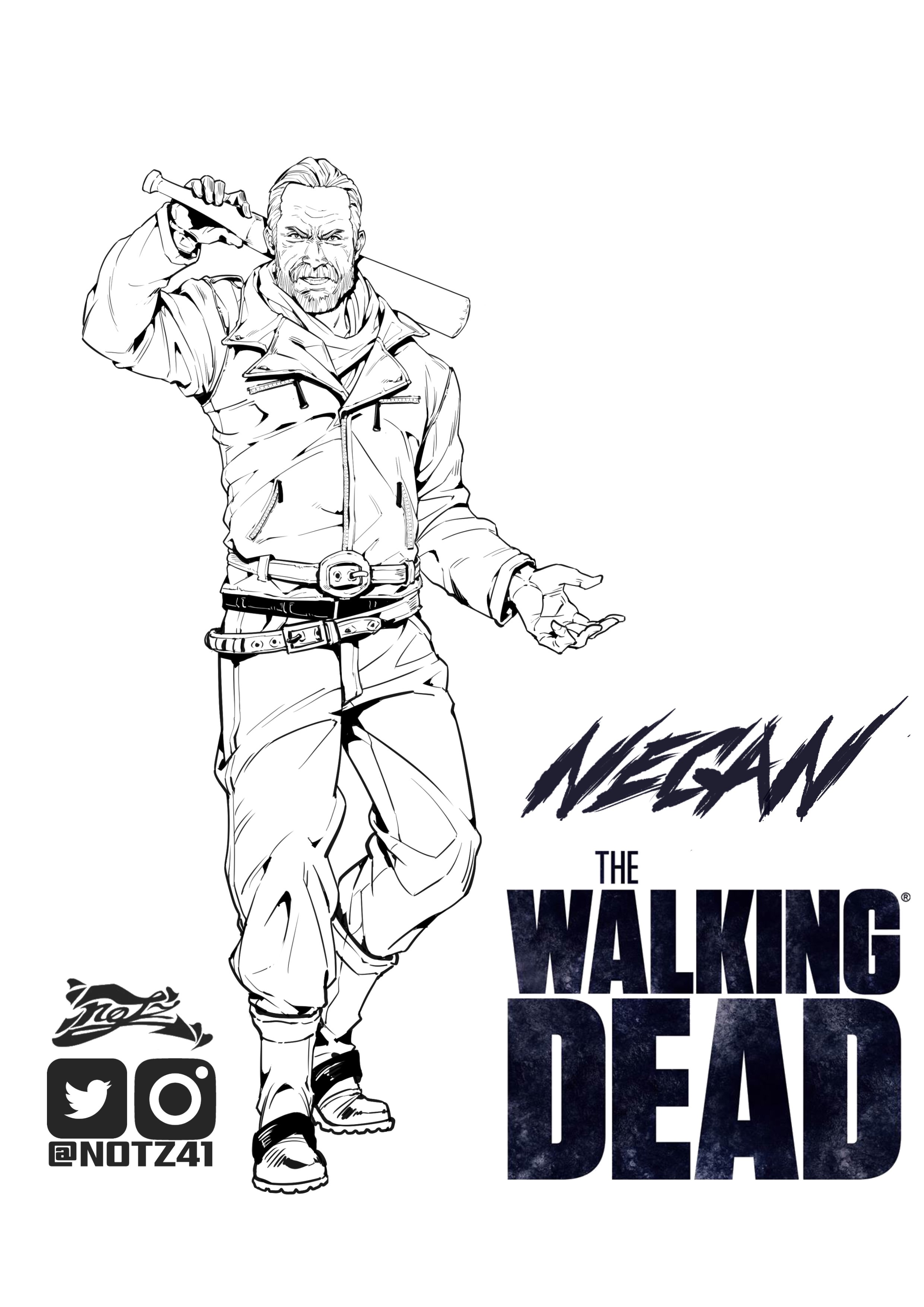 Walking Dead Coloring Pages For Adults