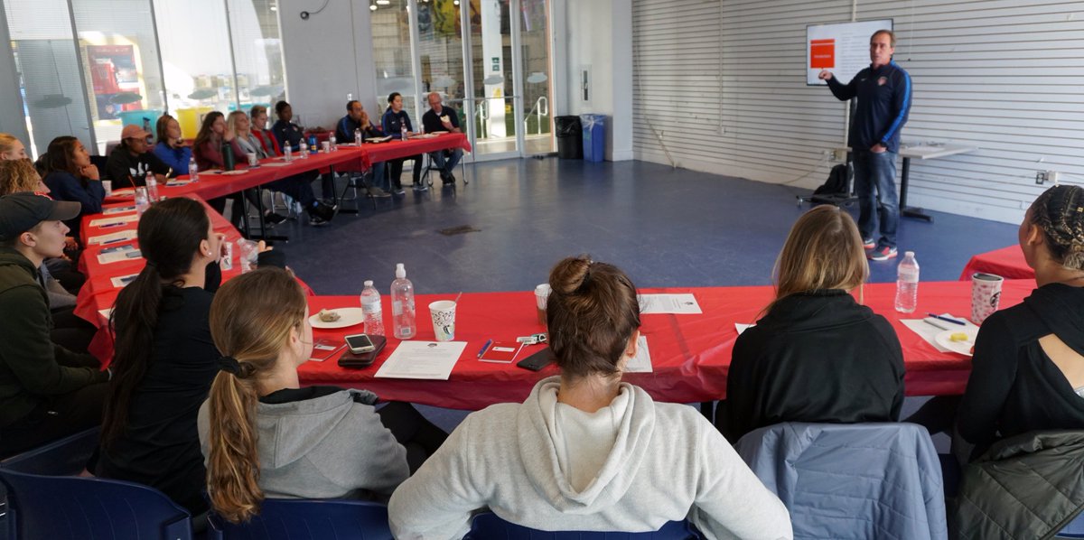 WashSpirit's tweet image. 📚 1st team meeting of the 2018 #NWSL Season! Laying the groundwork for a great year ahead.

#WeWill // #SpiritFam