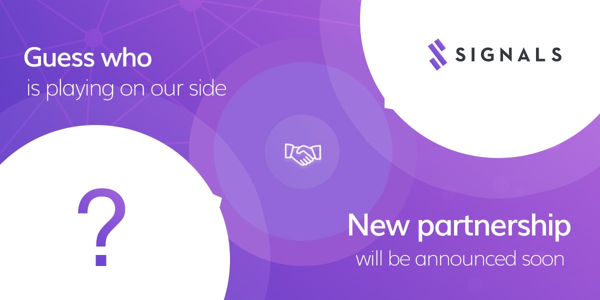 Signals_Network's tweet photo. New partnership announcement coming soon. Stay tuned! https://t.co/f5iwzFbqrw