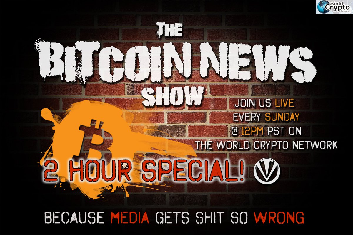 theonevortex's tweet photo. Make sure to tune in tomorrow (Sunday) @ 12pm PST for a 2 hour Special Edition of The #Bitcoin News Show w/an absolutely epic line-up!
  
@LightningRamp
@nopara73
@francispouliot_
@TuurDemeester 
@DecentralizedTV
@TraceMayer https://t.co/mPy5SX5uq1