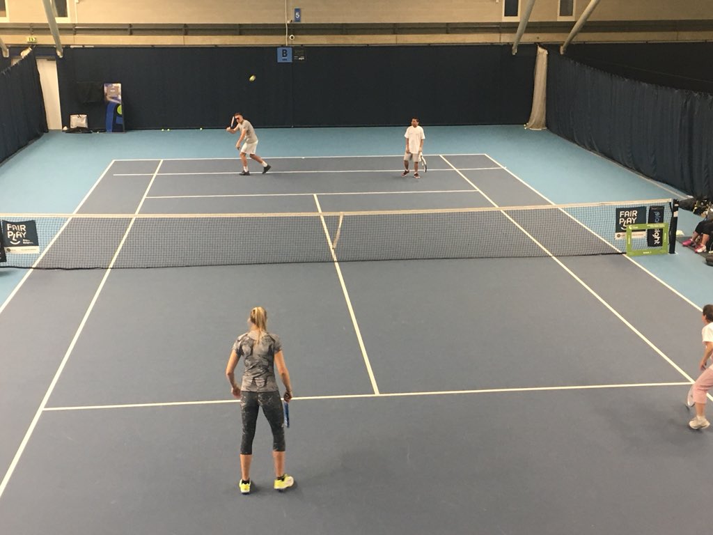 Great to see some fantastic visually impaired tennis being played with <a href="/JossRae91/">Jocelyn Rae</a> and <a href="/AlexWard1990/">وسيطة شي إن SHEIN 🛒</a> #inclusivesport #24hr🎾