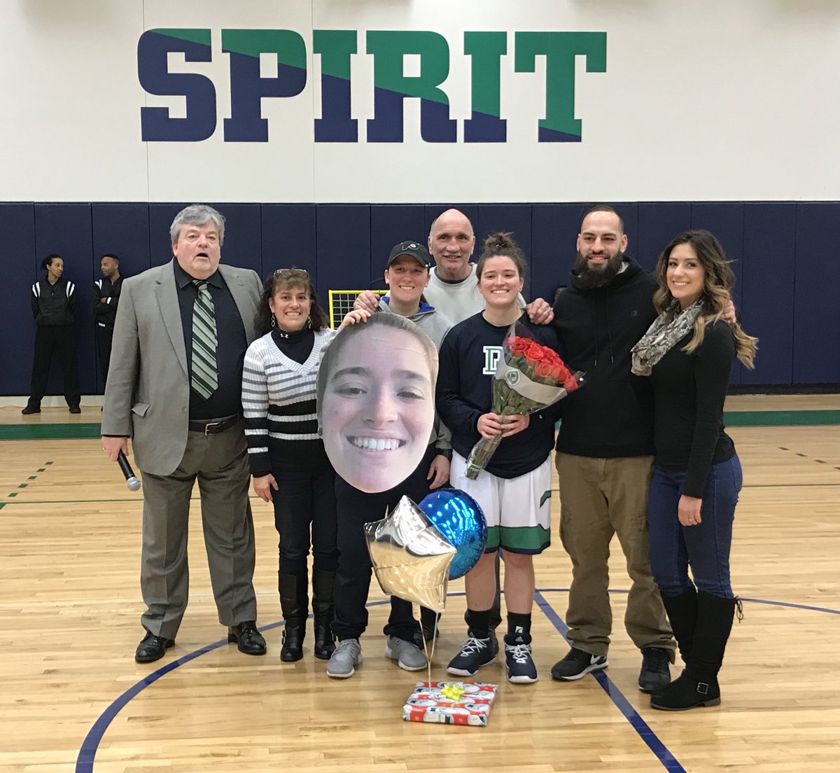 ThomasJLemon's tweet photo. Sophomore Lisa Tiberi was honored today by @delawaretech women’s basketball team. Lisa, from St. E’s, was recognized by her coach, family and team. #dtccpride https://t.co/NuevO7TLFe