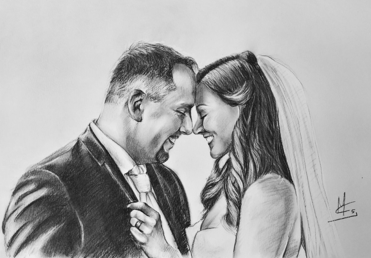 McsArtist's tweet photo. @Etsy
Wedding portrait drawing. Anniversary gift from Etsy. 
https://t.co/kkzmKtLjaA https://t.co/n1yr9SHXdD