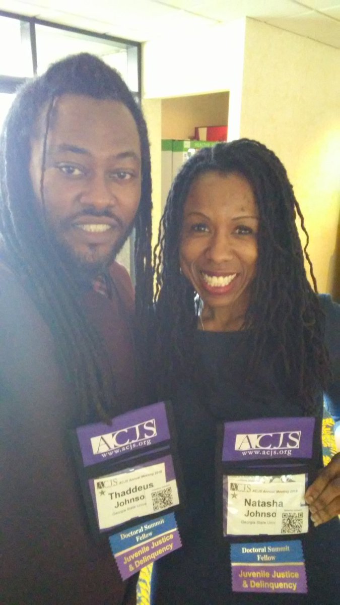 NNJohnsonEdD's tweet photo. Celebrating a successful co-presentation re: the connection between exclusionary school discipline, race, and susceptibility 👍👏
@ACJS_DocSummit #ACJS_DoctoralSummit #ACJS2018 https://t.co/YF8l6LR3lU