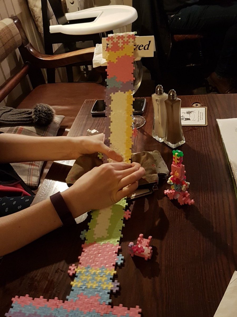 SPCoulson's tweet image. STEM in action sat in a pub with the kids. 9year old is using &quot;momentum&quot; terms.

Proud dad moment!!
#GeekyParenting